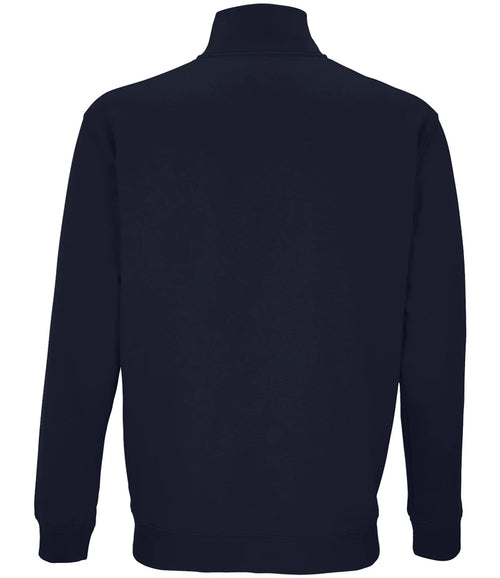 1/4 Zip Sweatshirt in French Navy, back view [[v for="French Navy"]]