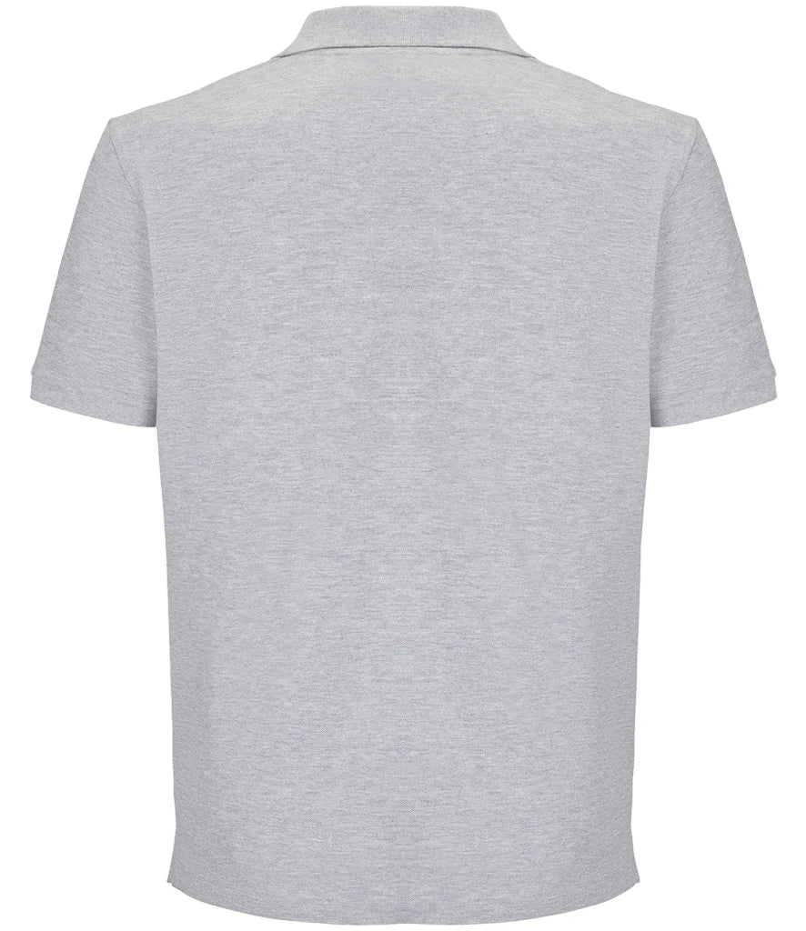 Polo in Grey Marl, back view [[v for="Grey Marl"]]