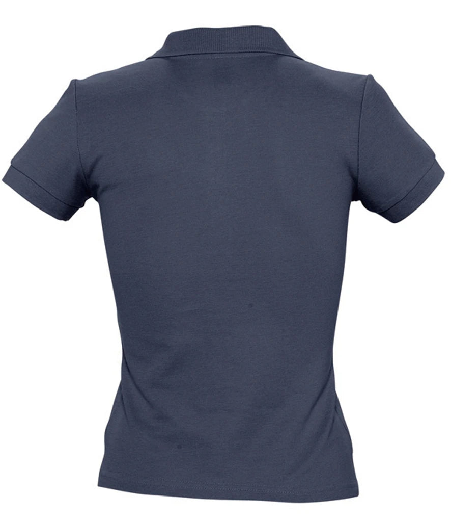 Ladies Polo in Navy, back view [[v for="Navy"]]