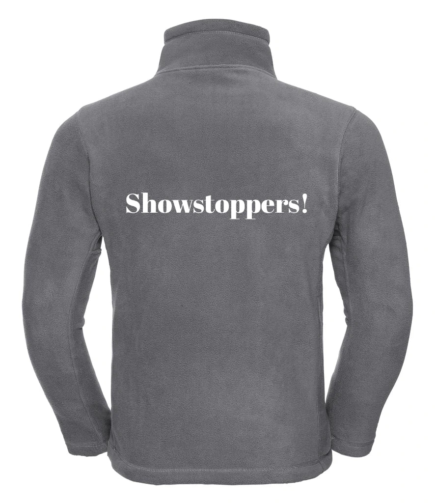 Zip Neck Fleece in Convoy Grey, back view [[v for="Convoy Grey"]]