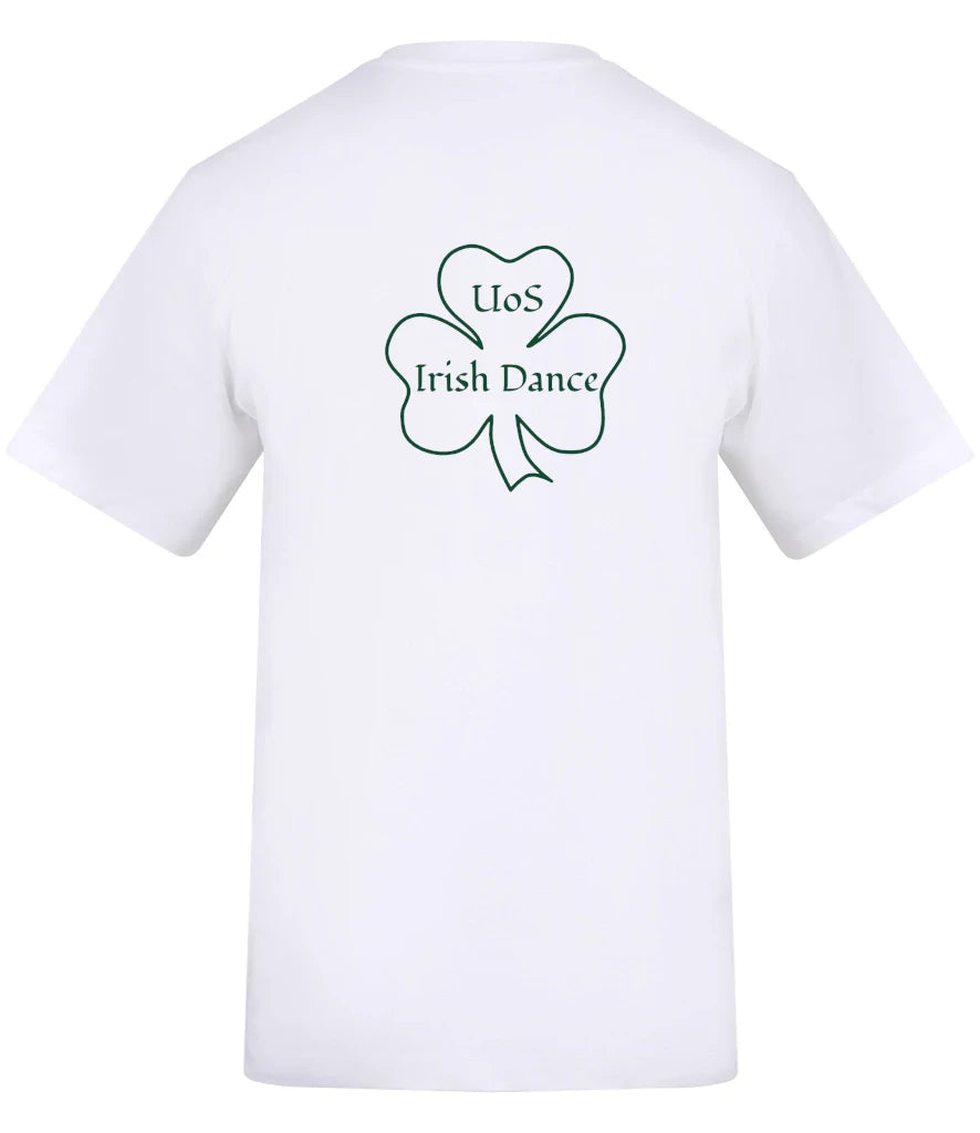 T-Shirt in Arctic White, back view [[_bp for="Arctic White" x=51 y=49.5 w=36 h=11.8 size=9 ink=#114b33 font=Arial]]