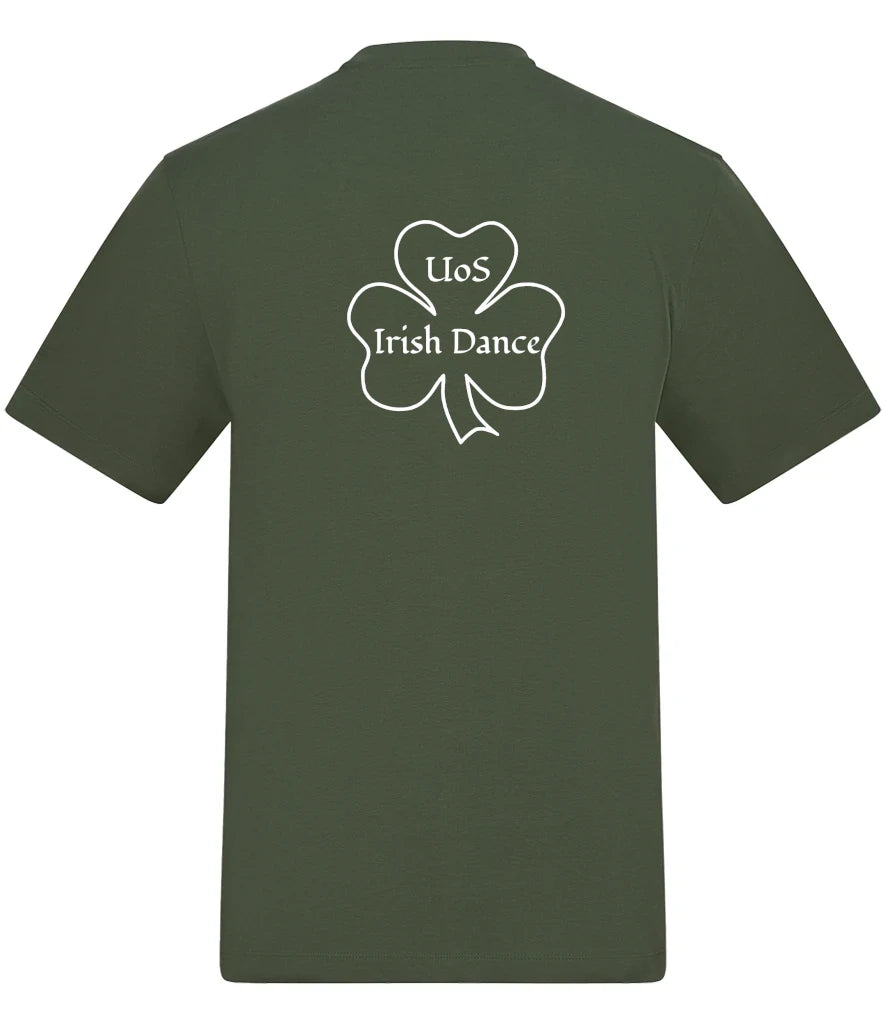 T-Shirt in Earthy Green, back view [[_bp for="Earthy Green" x=51 y=49.5 w=36 h=11.8 size=9 ink=#ffffff font=Arial]]