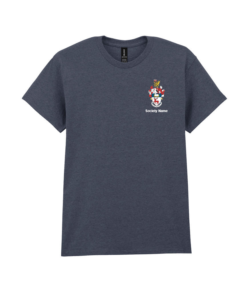 grey t-shirt front view [[v for="Dark Heather"]] [[_rc for="Dark Heather" x=37.2 y=32.6 w=10 h=8.3 ink=#ffffff]]