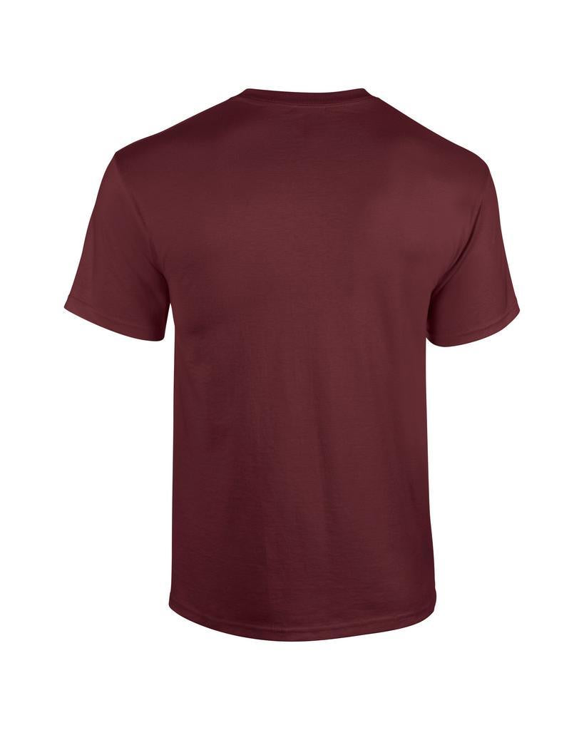 maroon t-shirt back view [[v for="Maroon"]] [[_bp for="Maroon" x=53 y=30 w=45 h=27.5 ink=#ffffff]]