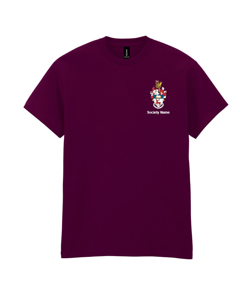 maroon t-shirt front view [[v for="Maroon"]] [[_rc for="Maroon" x=37.2 y=32.6 w=10 h=8.3 ink=#ffffff]]