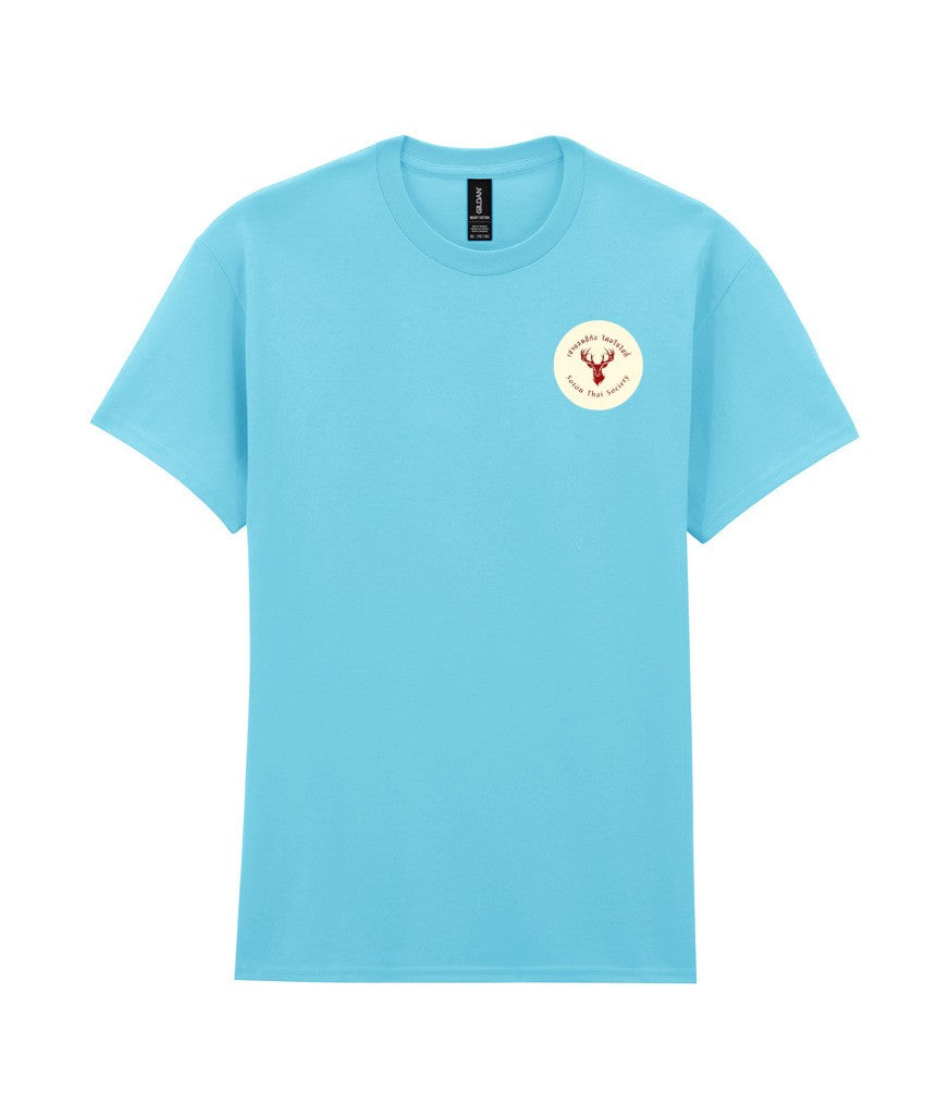Heavy Cotton T-Shirt in Sky Blue, front view [[_rc for="Sky Blue" left_chest_embroidery="Thai Society" x=37.2 y=32.6 w=10 h=8.3 ink=#ffffff]]