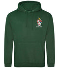 green hoodie, front view [[_rc for="Bottle Green" left_chest_embroidery="UoS Coat of Arms" x=33 y=33 w=15 h=11 ink=#ffffff]]
