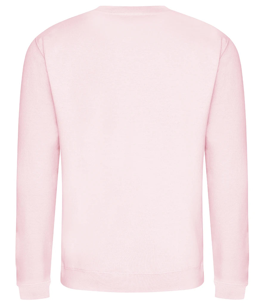 Sweatshirt in Baby Pink, back view [[v for="Baby Pink"]]