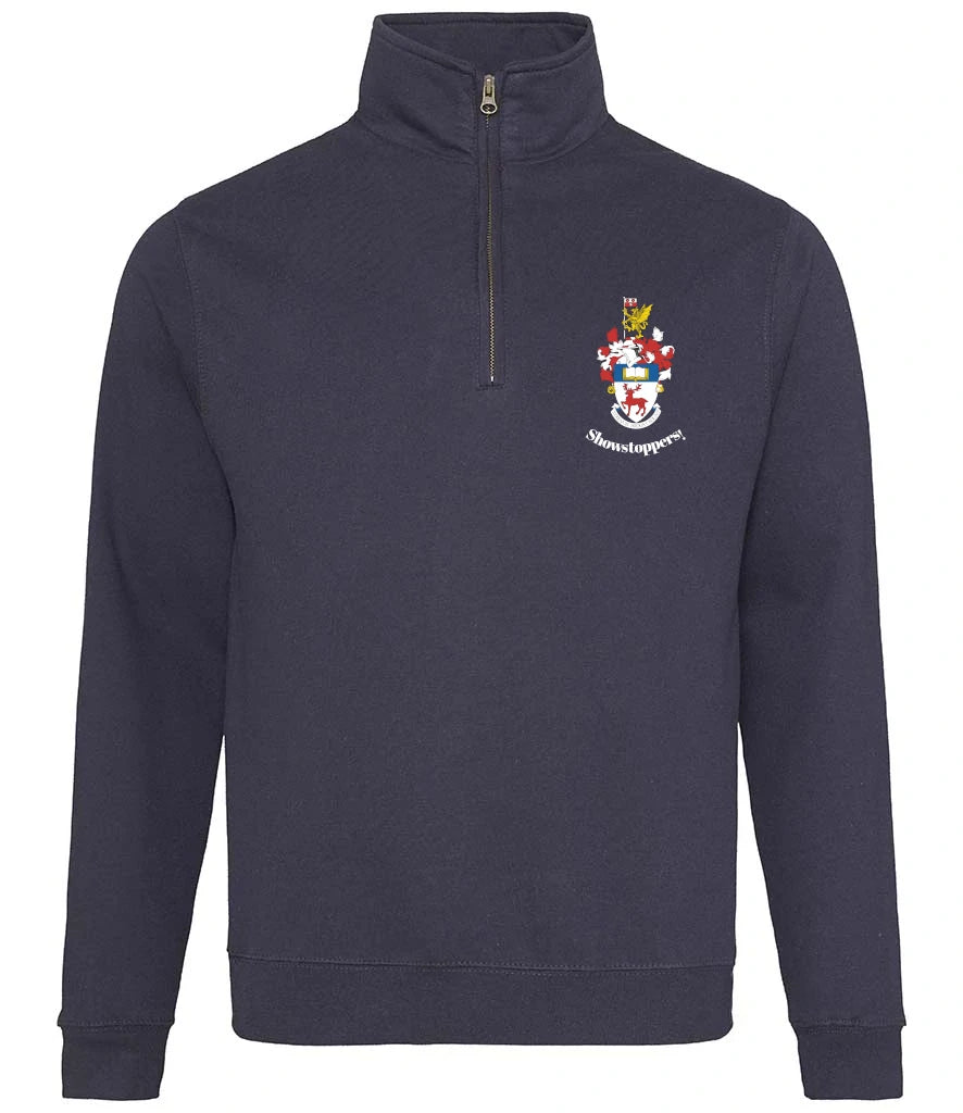 1/4 Zip Sweatshirt in New French Navy, front view [[v for="New French Navy"]]