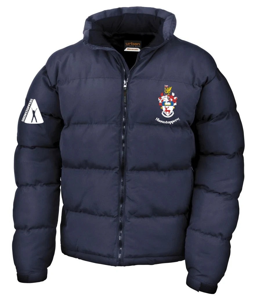 Puffer Jacket in Navy, front view [[v for="Navy"]]