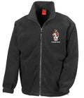 black fleece, front view [[_rc for="Black" left_chest_embroidery="UoS Coat of Arms" x=33 y=37 w=12 h=10.5 ink=#ffffff]]