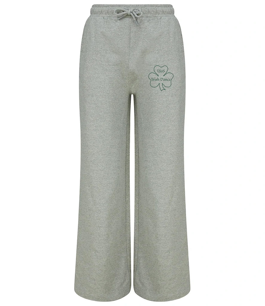 Wide Leg Joggers in Heather Grey, front view [[_rtp for="Heather Grey" x=40.2 y=25.1 w=10.9 h=5.4 size=9 ink=#114b33 font=Arial]]