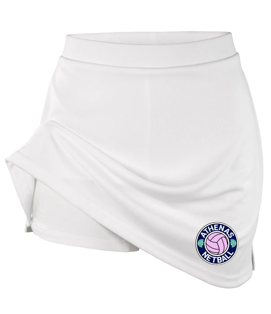 Skort in White, front view [[v for="White"]]