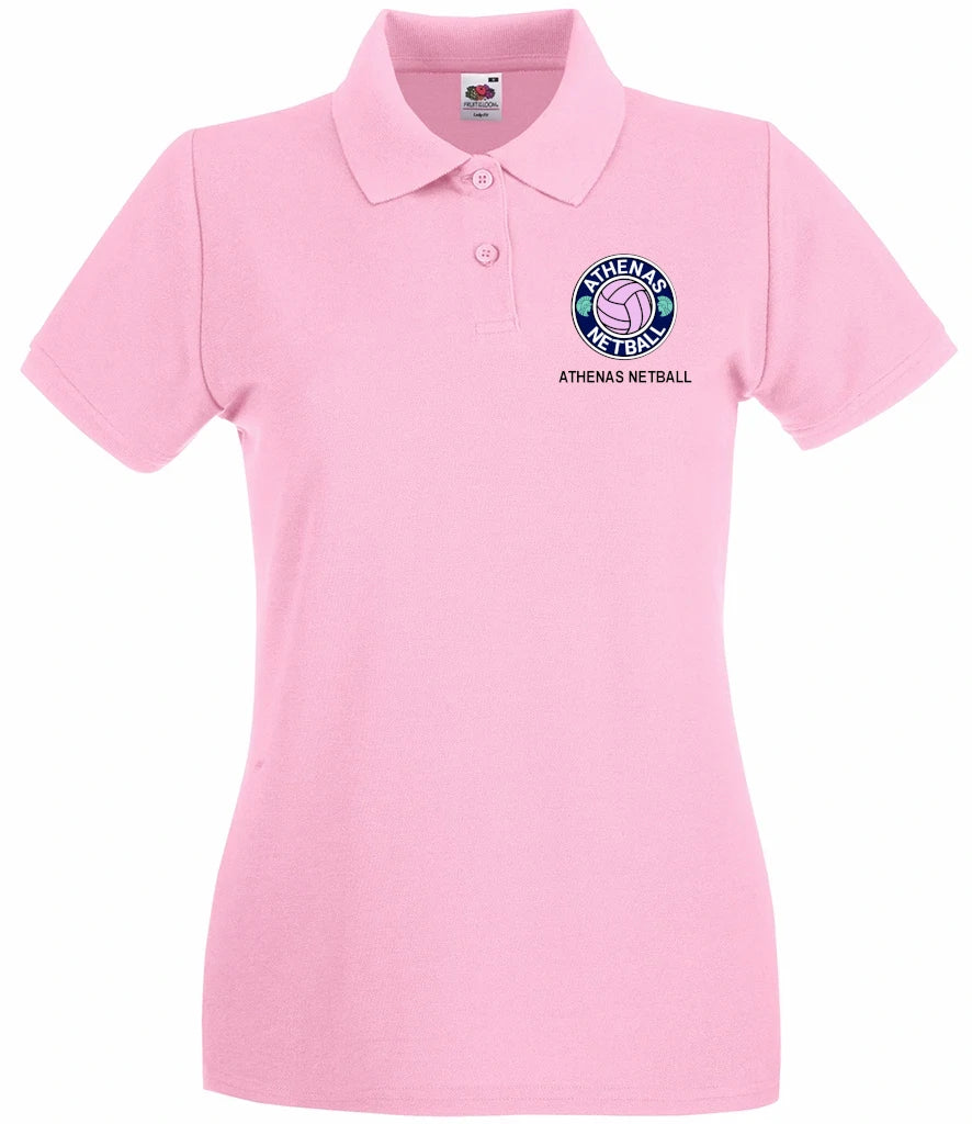 Ladies Polo in Light Pink, front view [[v for="Light Pink"]]